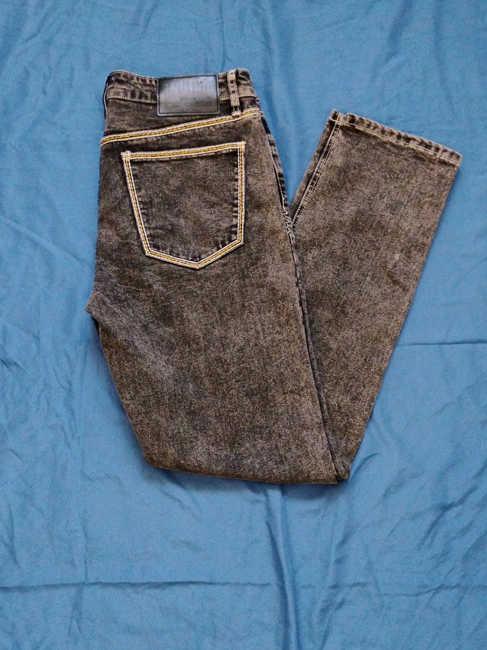 (2) Men's Washed Black Jeans - Classic Slim Fit